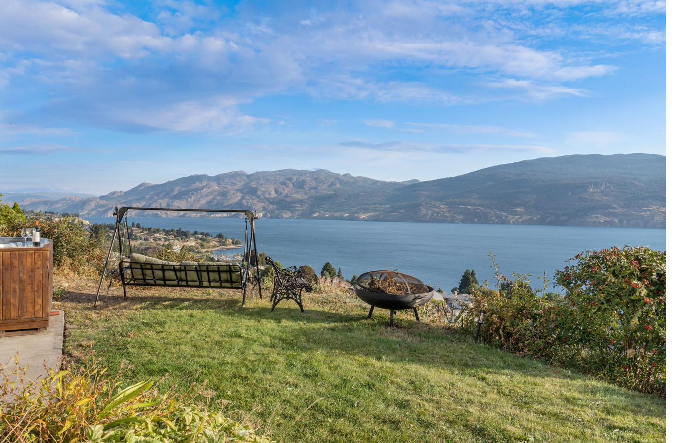 View from the yard over Okanagan Lake